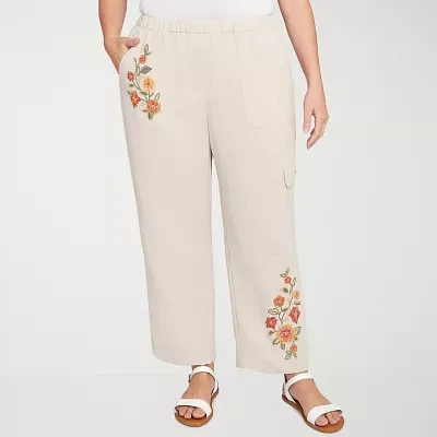 Alfred Dunner-Plus Copper Canyon Womens Straight Fit Ankle Pant