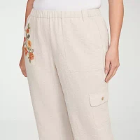 Alfred Dunner-Plus Copper Canyon Womens Straight Fit Ankle Pant