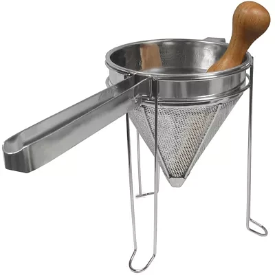 Roma Stainless Steel Strainer and Pestle Set