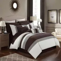 Chic Home Pisa 16-pc. Midweight Embroidered Comforter Set