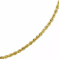 14K Gold Inch Solid Rope Chain Necklace