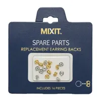 Mixit Hypoallergenic Two Tone Spare Parts 16-Pc. Earring Backs