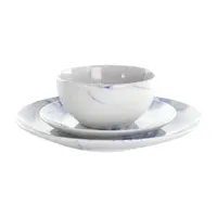 Elama Fine Marble Microwave Safe Dinner Set