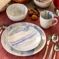 Elama Fine Marble Microwave Safe Dinner Set