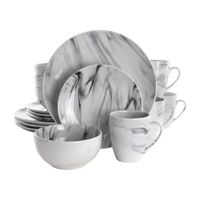 Elama Fine Marble Microwave Safe Dinner Set