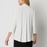 R&M Richards 3/4 Sleeve Knit Shrug