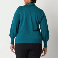Liz Claiborne Womens Long Sleeve Pullover Sweater