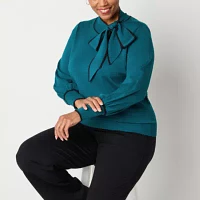 Liz Claiborne Womens Long Sleeve Pullover Sweater