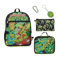 Licensed 5 Piece Teenage Mutant Ninja Turtles Backpack Set with Lunch Bag