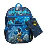 Licensed 5 Piece Batman Backpack Set with Lunch Bag