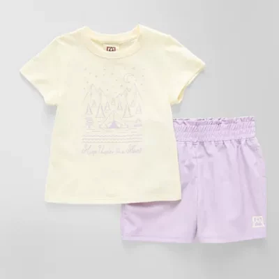 Avalanche Little Girls 2-pc. Short Set