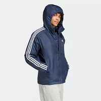 adidas Mens Hooded Midweight Puffer Jacket