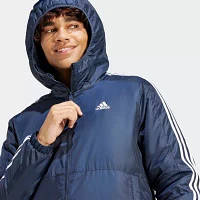 adidas Mens Hooded Midweight Puffer Jacket