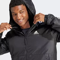 adidas Mens Hooded Midweight Puffer Jacket