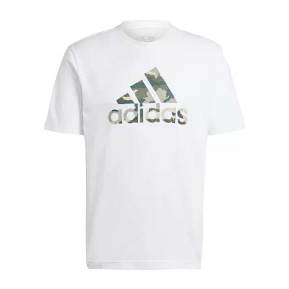 adidas Big and Tall Mens Crew Neck Short Sleeve Graphic T-Shirt