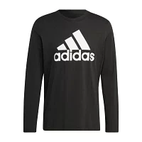 adidas Big and Tall Mens Crew Neck Long Sleeve Graphic T-Shirt