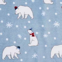 Under the Stars Kids Polar Bear Throw and Pillow Set