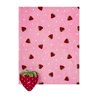 Under the Stars Kids Strawberry Throw and Pillow Set