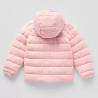 Okie Dokie Toddler Girls Adaptive Hooded Midweight Puffer Jacket