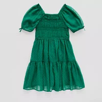 Thereabouts Little & Big Girls Short Sleeve A-Line Dress