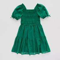 Thereabouts Little & Big Girls Short Sleeve A-Line Dress