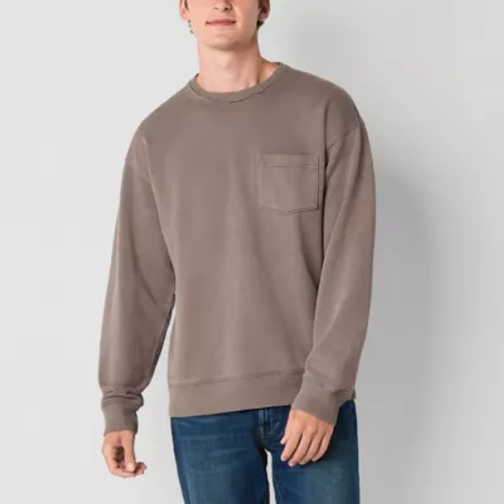 Arizona Mens Long Sleeve Washed Sweatshirt