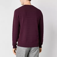 J. Ferrar Mens Crew Neck Long Sleeve Pullover Sweater