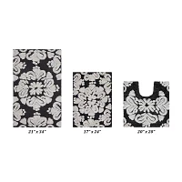 Better Trends Medallion 3-pc. Bath Rug Set