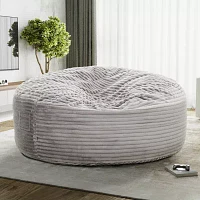 Sealy® Kade Corduroy Memory Foam Bean Bag Chair