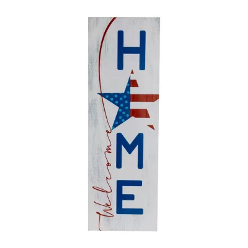 Northlight Welcome Home Christmas Porch Sign