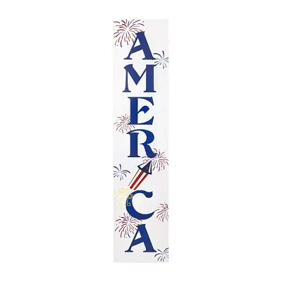 Northlight America Fireworks Porch Sign