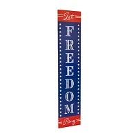 Northlight Let Freedom Ring Porch Sign