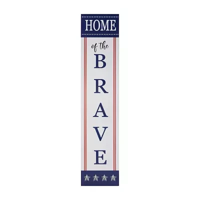 Northlight Home Of The Brave Porch Sign