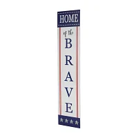 Northlight Home Of The Brave Porch Sign