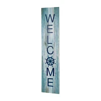 Northlight Weathered Coastal Welcome Christmas Porch Sign