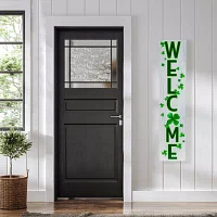 Northlight Shamrocks Welcome Christmas Porch Sign