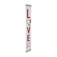 Northlight Love Lives Here Valentines Day Porch Sign