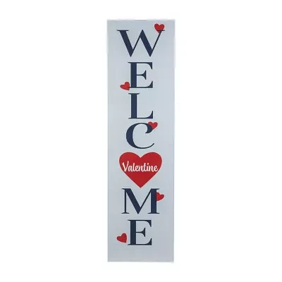 Northlight Welcome Valentines Day Porch Sign