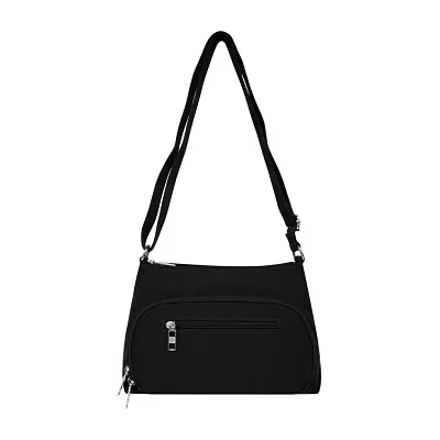 Bueno of California Nylon Crossbodyop Zip Crossbody Bag