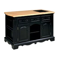 Pennington Kitchen Island with Granite Cutting Surface