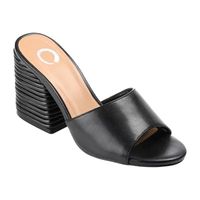 Journee Collection Womens Leslee Block Heel Pumps