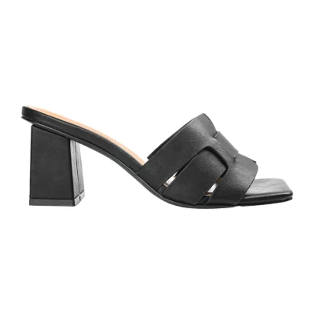 Journee Collection Womens Renatta Block Heel Pumps