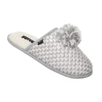 Cuddl Duds Knit Scuff Womens Bootie Slippers