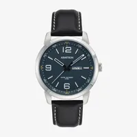 Armitron Mens Blue Leather Strap Watch 20/5489nvsvbk