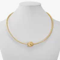 Monet Jewelry Woven Knot 17 Inch Omega Collar Necklace