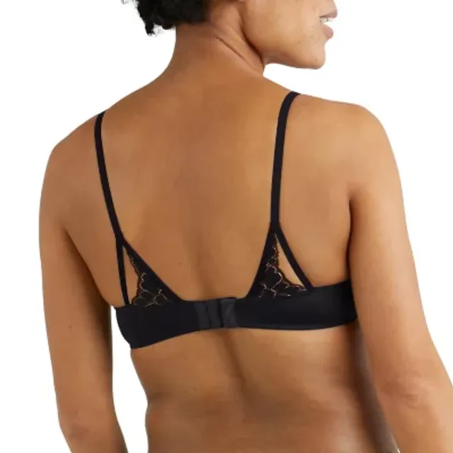 Maidenform Love The Lift All Over Lace Push Up Bra Dm9900 Black with Gold