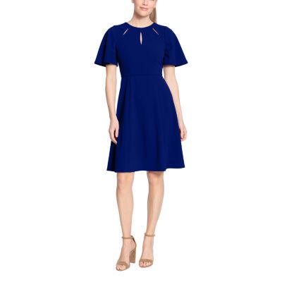 Ivy & Blue Short Sleeve Fit + Flare Dress