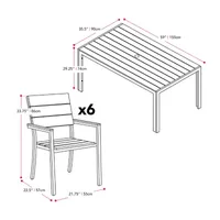 Gallant 7-pc. Patio Dining Set