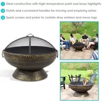 Sunnydaze Collection Portable Weather Resistant Fire Pit