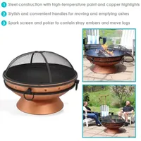 Sunnydaze Collection Portable Weather Resistant Fire Pit